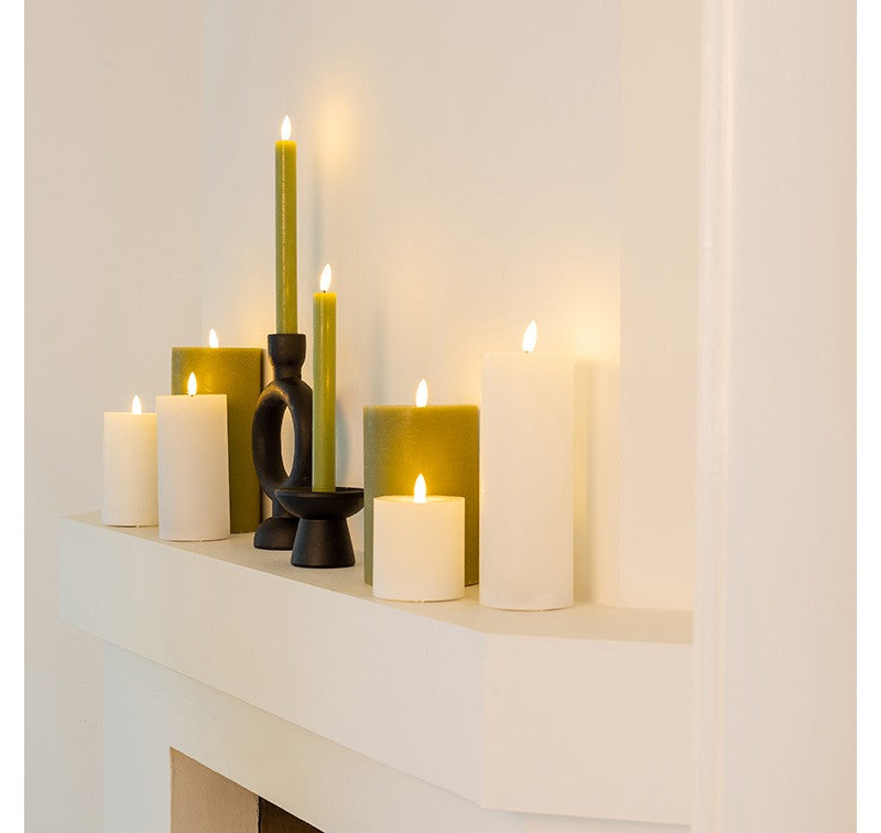 Led kaars - Countryfield Beige 15cm