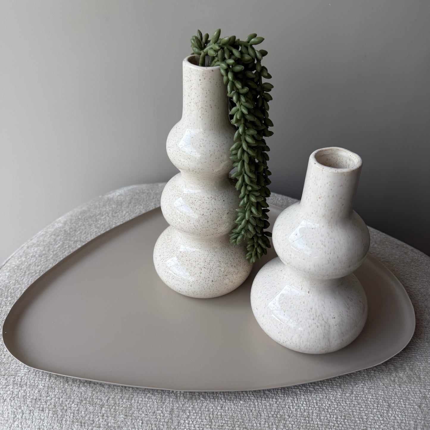 Organisch dienblad Luna - sand M