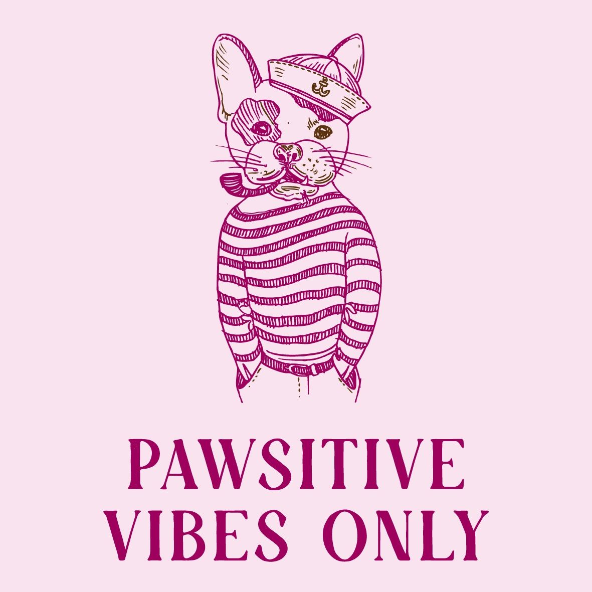 Tegeltje - pawsitive vibes