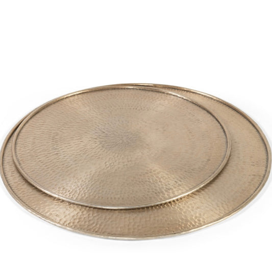 Dienblad metal gold ø 45 cm
