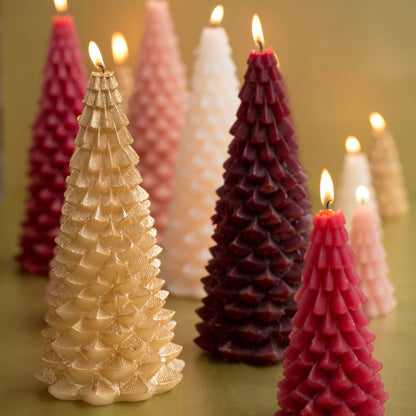 Kerstboom kaars - Raspberry