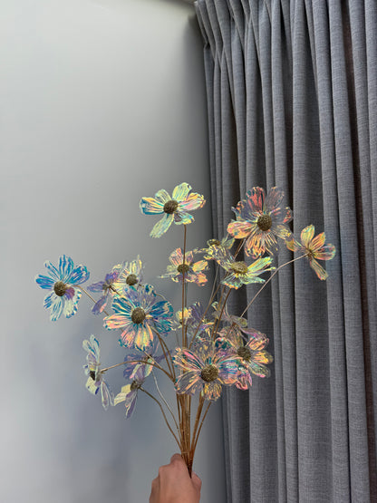 Kunstbloem holo transparant 92cm