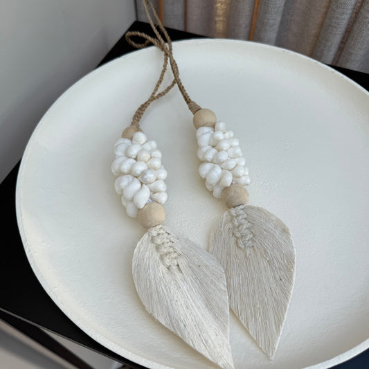 Schelpen blad hanger