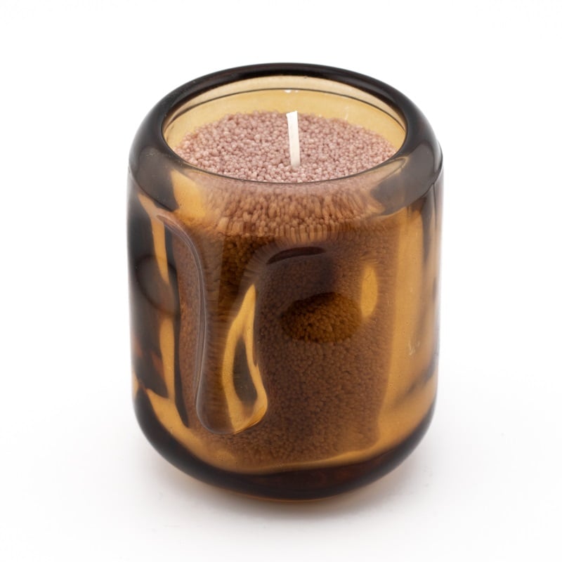 Kaarsenzand zak 500gr met 12 lonten taupe