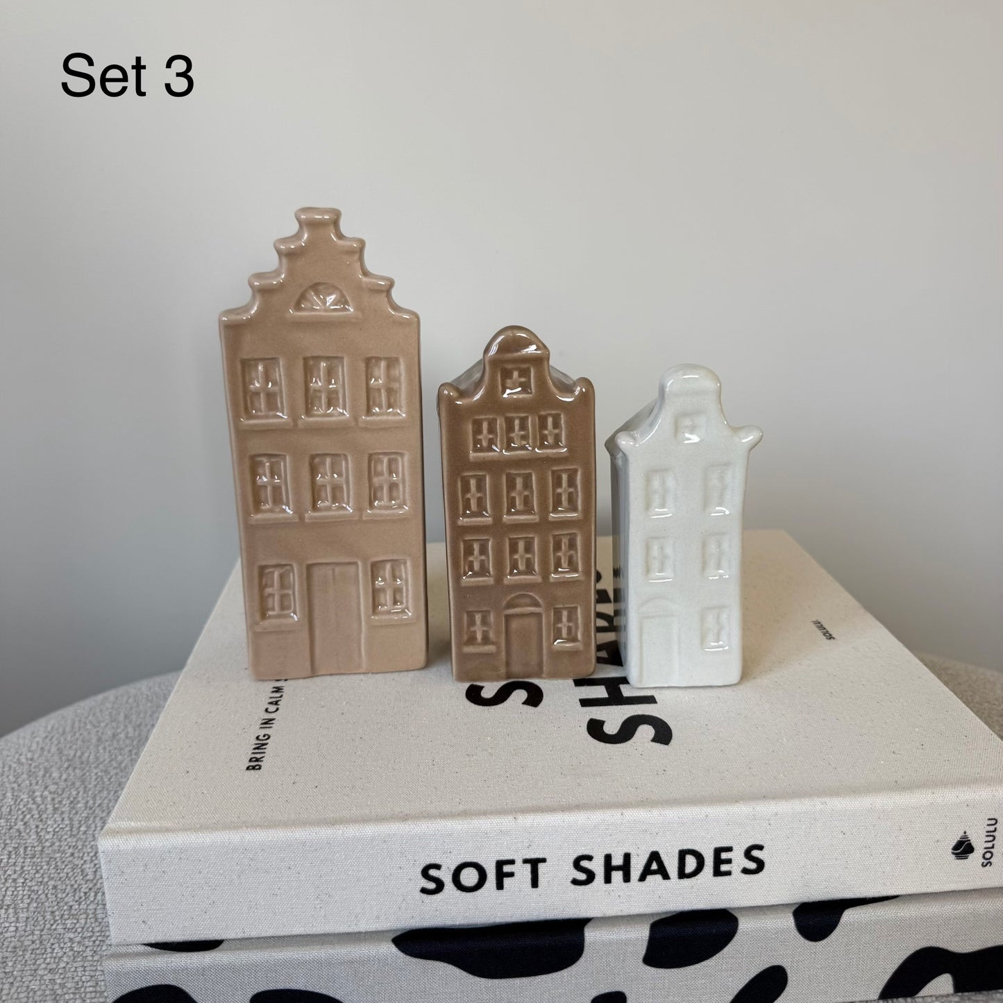 Vases A’dam houses - set van 3