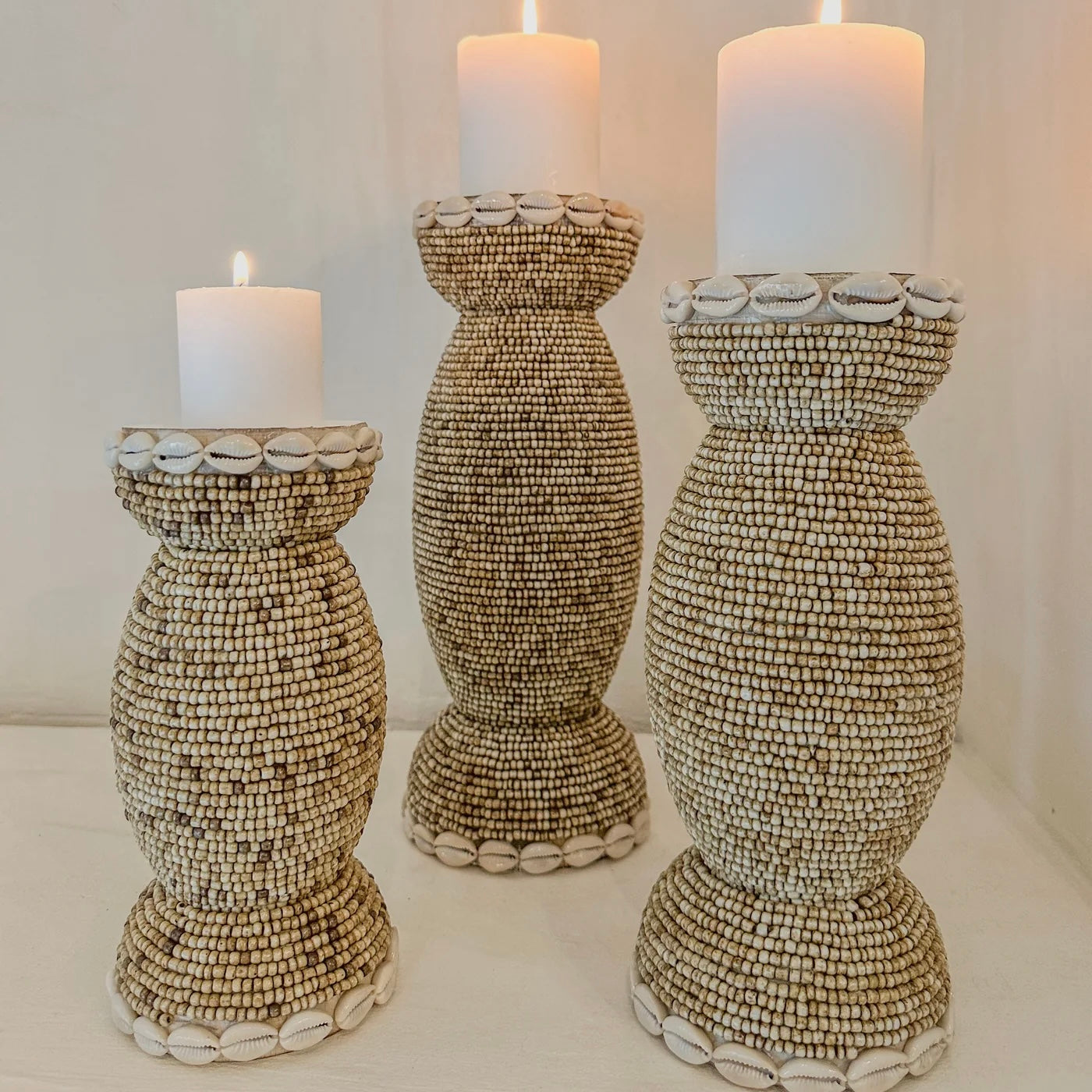 Kandelaren set – Naturel Kauri