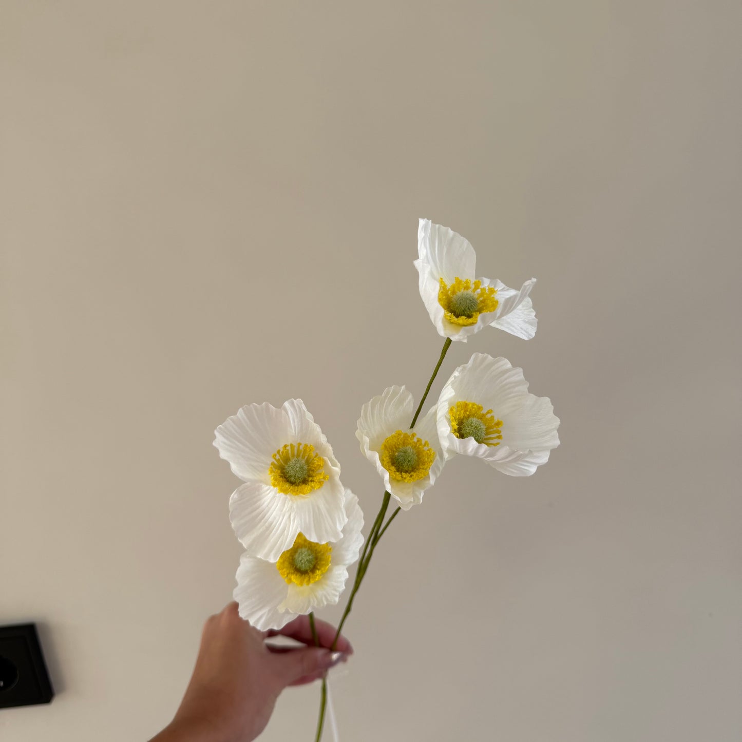 Poppy tak white - 61cm