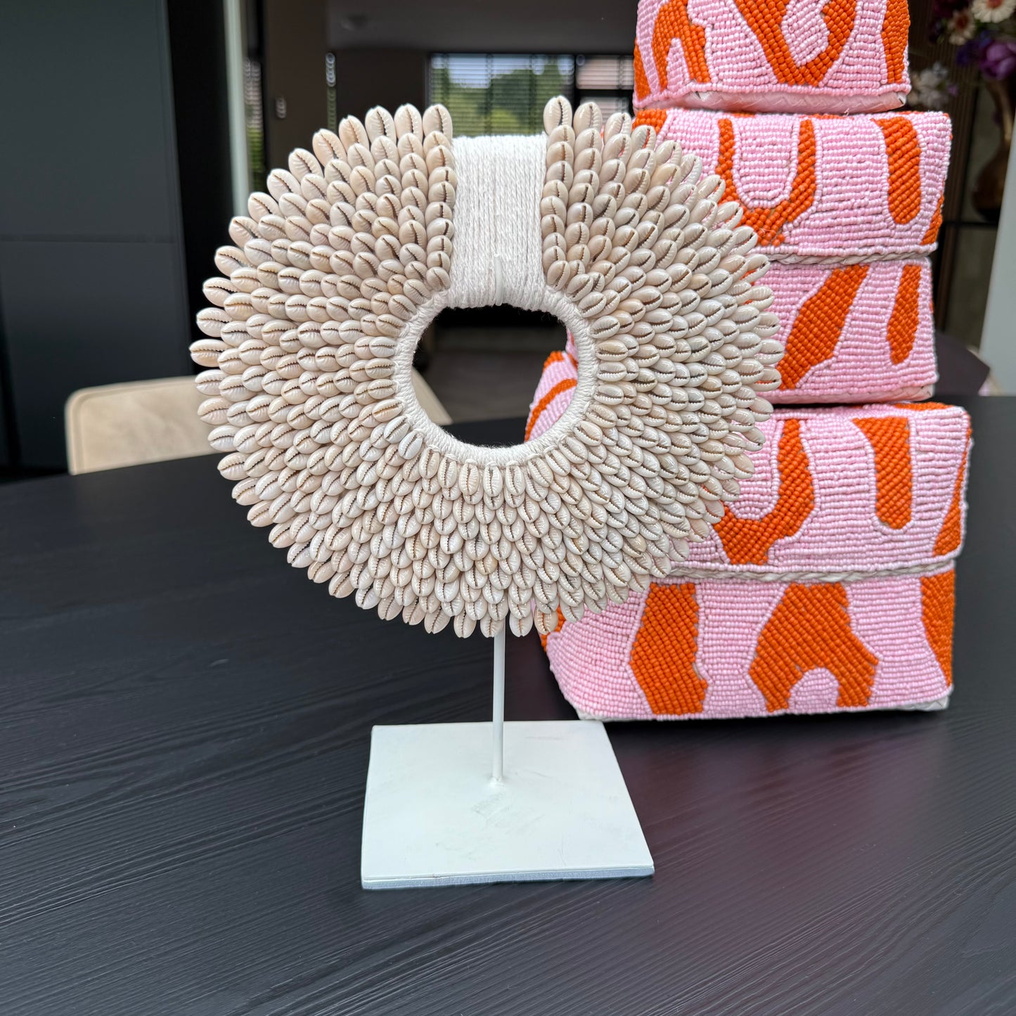 Schelpen ornament op standaard - Vibes