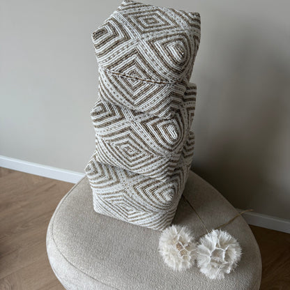 Kralen offermanden | Beige White