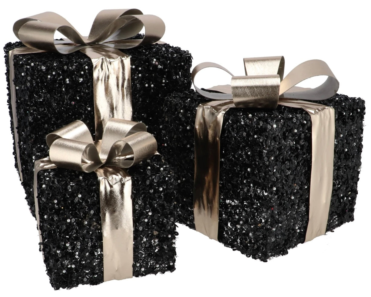 Sparkle Gift Box Black (set van 3)