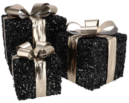 Sparkle Gift Box Black (set van 3)