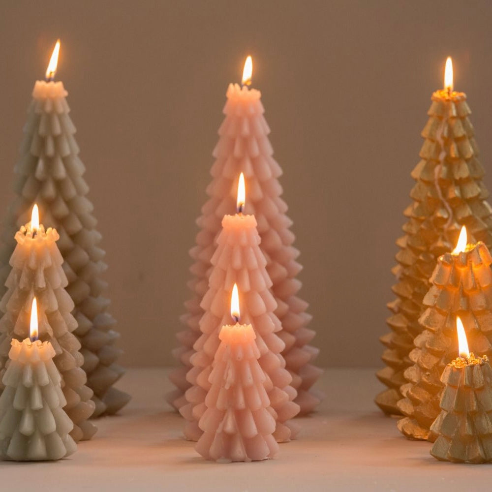 Kerstboom kaars - Raspberry