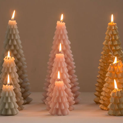 Kerstboom kaars - Raspberry