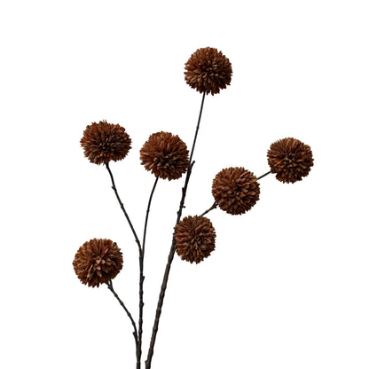 Kunsttak Pompom - Light coffee 98cm