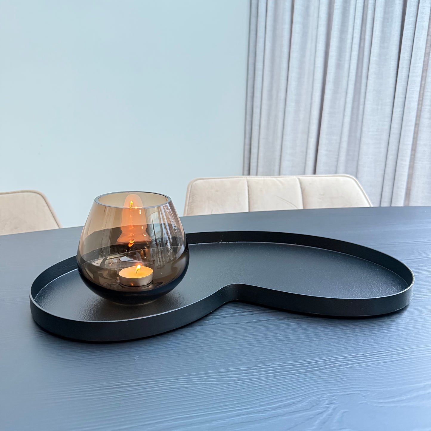 Villeta Tray Black S | Stijlvol Zwart Dienblad | Your Interior