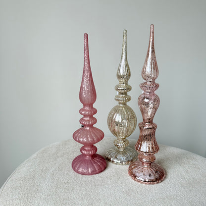 Magic piek set van 3 - Pink/Zilver