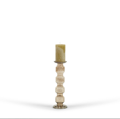 Luster rolls kandelaar | Brown