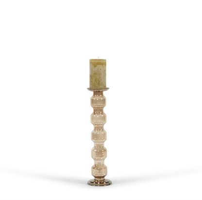Luster rolls kandelaar | Brown