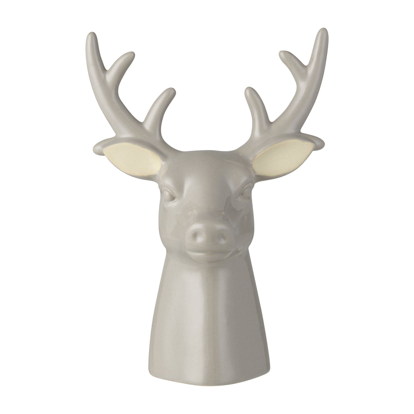 Decoratie hert - grijs 23cm hoog 