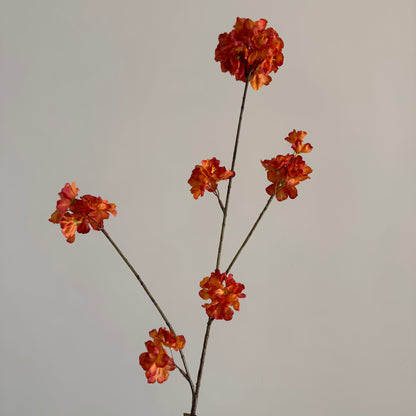 Zijden bloesemtak oranje