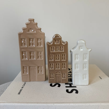 Vases A’dam houses - set van 3