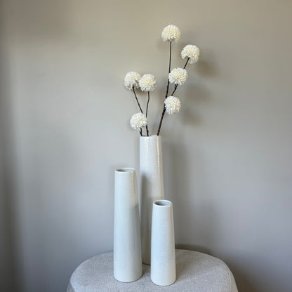 Pompom tak white L