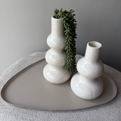 Organisch dienblad Luna - sand M