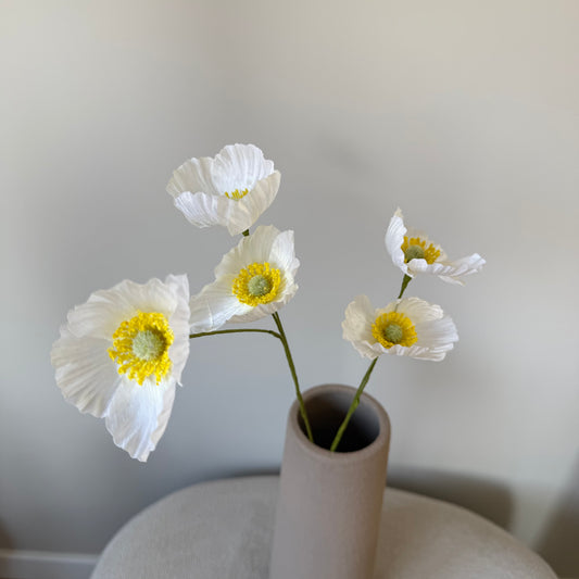 Poppy tak white - 61cm