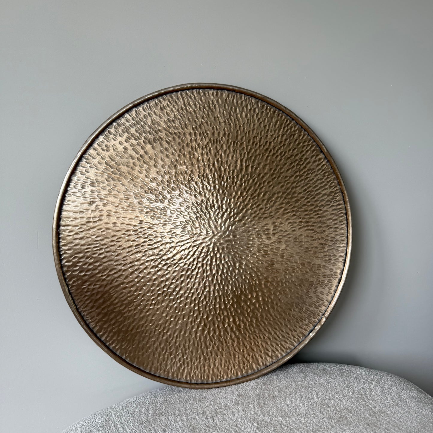 Dienblad metal gold ø 45 cm