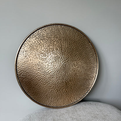 Dienblad metal gold ø 45 cm