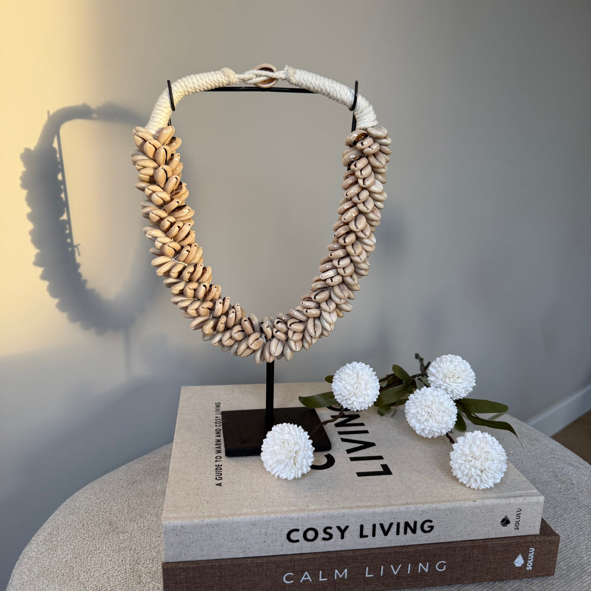 Flower Pompom white S 52xm