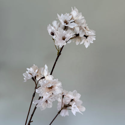 Kunsttak kersenbloesem 115cm off-white