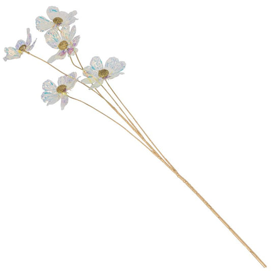 Kunstbloem holo transparant 32cm 